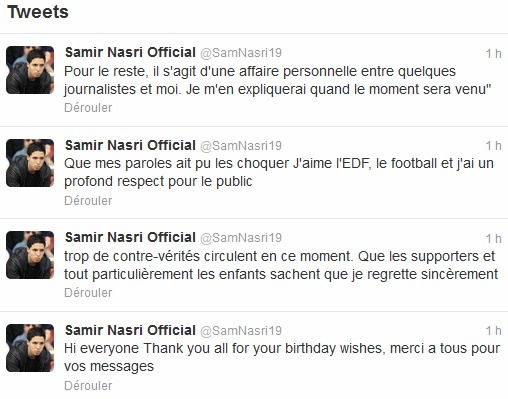 Samir Nasri insulte un journaliste après l’élimination de la France à l’Euro 2012